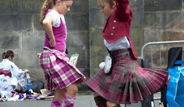 Highland dancing is a popular activity at festivals in towns big and small throughout Scotland. Photo by Dominic Bonuccelli