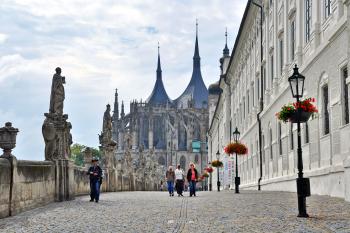 Kutna Hora’s Gothic cathedral was funded by the town’s once-lucrative silver mining and minting industry. Photo by Cameron Hewitt