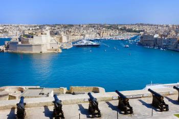 These massive harbor walls — lined with cannons — held off 40,000 Ottoman soldiers during the siege of Malta in 1565. Photo by Rick Steves