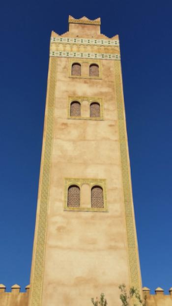 Mosque in the High Atlas mountains village of Marigha in Morocco. Photo by Edna R.S. Alvarez