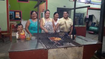 Rio Pilar restaurant in Patricia Pilar, a town on Route 25 in Ecuador.