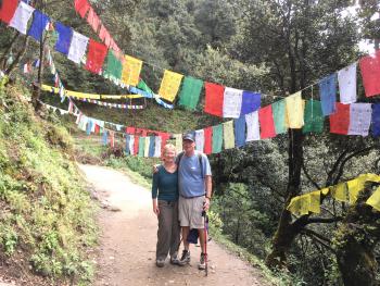 Cindy and Ted Palmer on the path to Tiger’s Nest.