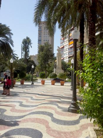 Explanada de España in Alicante, Spain.