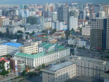 Part of Ulaanbaatar, Mongolia. Photo by Jim Delmonte