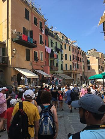 In the Cinque Terre town of Vernazza, Italy.