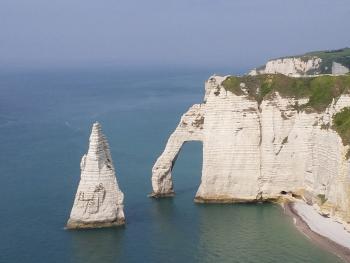 The cliffs of the Alabaster Coast at Étretat.