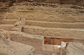 Stucco friezes in El Mirador — Guatemala.