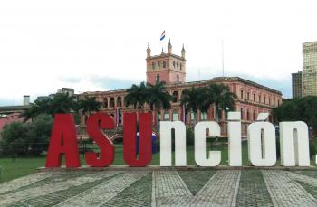 View of Asunción’s Government Palace, which houses the office of the president of Paraguay.