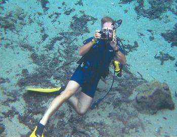 James Hansen on the sea floor a decade ago.