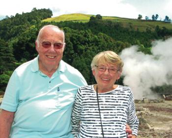 Vernon and Nancy Hoium in the Furnas Valley — São Miguel Island, the Azores.