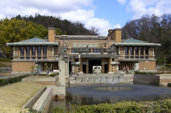 Entrance to the Imperial Hotel — Museum Meiji-mura, Inuyama, Japan. Photo by Jane B. Holt