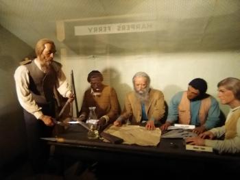 Inside the John Brown Wax Museum in Harpers Ferry, West Virginia.