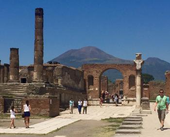 Remains of Pompeii’s original city wall.