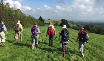 Walking on the Dorset coast. Photo by Dee Poujade