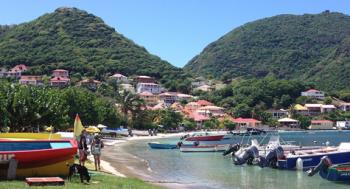 Terre de Haut waterfront on Îles des Saintes, Guadeloupe. Photo by Cindy Shurtleff