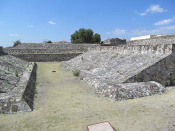 Ball court at Yagul, southern Mexico. 