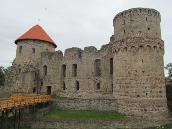 Cēsis Castle, built around 1213.