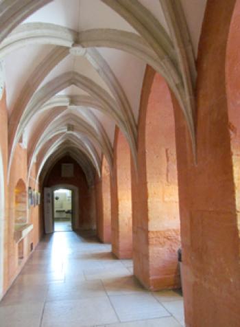 Cloister in Kuressaare Castle.