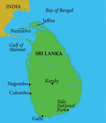 Map of Sri Lanka