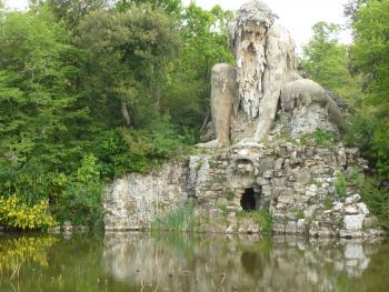 The massive, 16th-century “Colossus of the Apennines” is nearly all that remains of the original Medici gardens of Villa di Pratolino, located just north of Florence.