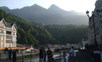 Scene in Sochi, Russia. Photos by Len Yates