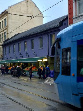 The hop-on, hop-off Oslo tram.