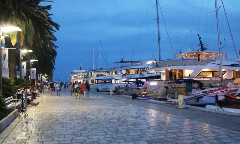 Each night we would dock at some wharf and stay there during the night. The boats would “raft up,” and we had to walk through several boats to get to ours.