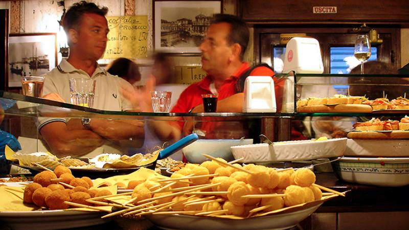 Sample an assortment of Venetian munchies at a cicchetti bar. Photo by Rick Steves